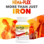 NaturesPlus, Hema-Plex, Iron with Essential Nutrients for Healthy Red Blood Cells , 60 Slow-Release Tablets
