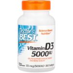 Doctor's Best, Vitamin D3, 125 mcg (5,000 IU), 360 Softgels