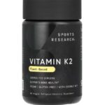 Sports Research, Vitamin K2, Plant-Based, 100 mcg, 60 Veggie Softgels